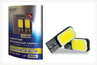 Автомобильные светодиоды MTF Light COB LED W5W/T10, 12V, 5500К