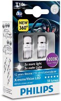 Автомобильные светодиоды Philips X-tremeVision LED 6000K W5W T10(W2.1x9,5d) 12799