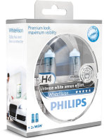 Галогенные автолампы Philips H4 White Vision 4300K