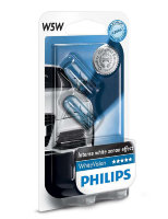Габаритные галогенные автолампы Philips White Vision W5W 12V 5W