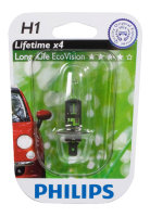 Галогенные автолампы Philips H1 LongLife EcoVision 