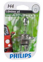 Галогенные автолампы Philips H4 LongLife EcoVision  