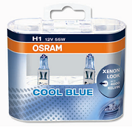 Галогенные автолампы H1 Osram Cool Blue (Twin Box)