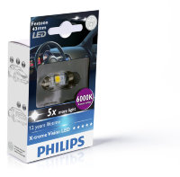 Автомобильные внутрисалонные светодиоды Philips Xtreme Vision Festoon LED 6000K 129466000KX1