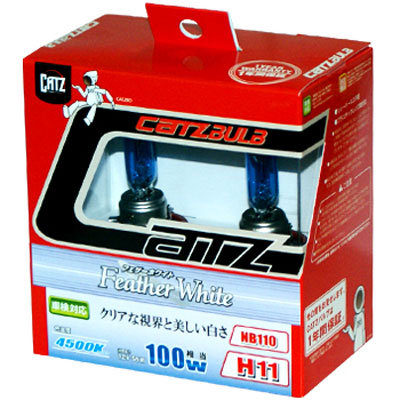 Галогенные автолампы CATZ серии FEATHER WHITE 4500K H11 55w NB110