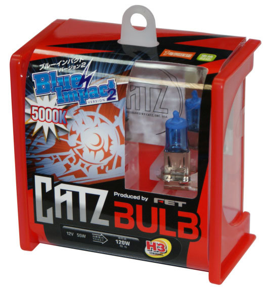 Галогенные автолампы CATZ серии BLUE IMPACT 5000K H3 55w CB360R