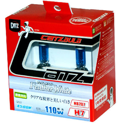 Галогенные автолампы CATZ серии FEATHER WHITE 4500K H7 55w NB707