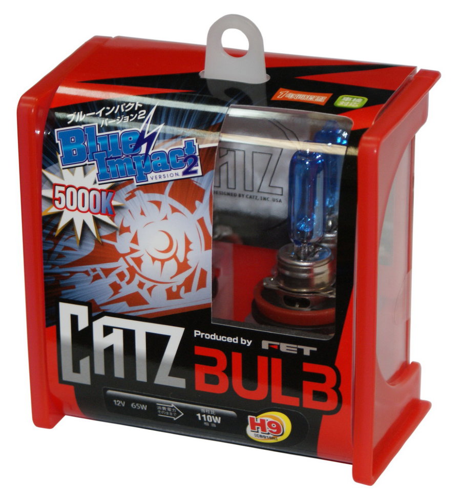 Галогенные автолампы CATZ серии BLUE IMPACT 5000K H9 65w CB910R
