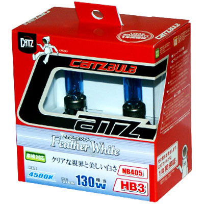Галогенные автолампы CATZ серии FEATHER WHITE 4500K HB3 55w NB405