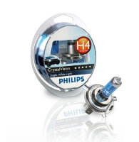 Галогенные автолампы Philips H4 Crystal Vision 4300K (Twin Blister)
