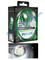 Галогенные автолампы Philips H4 ColorVision (green)
