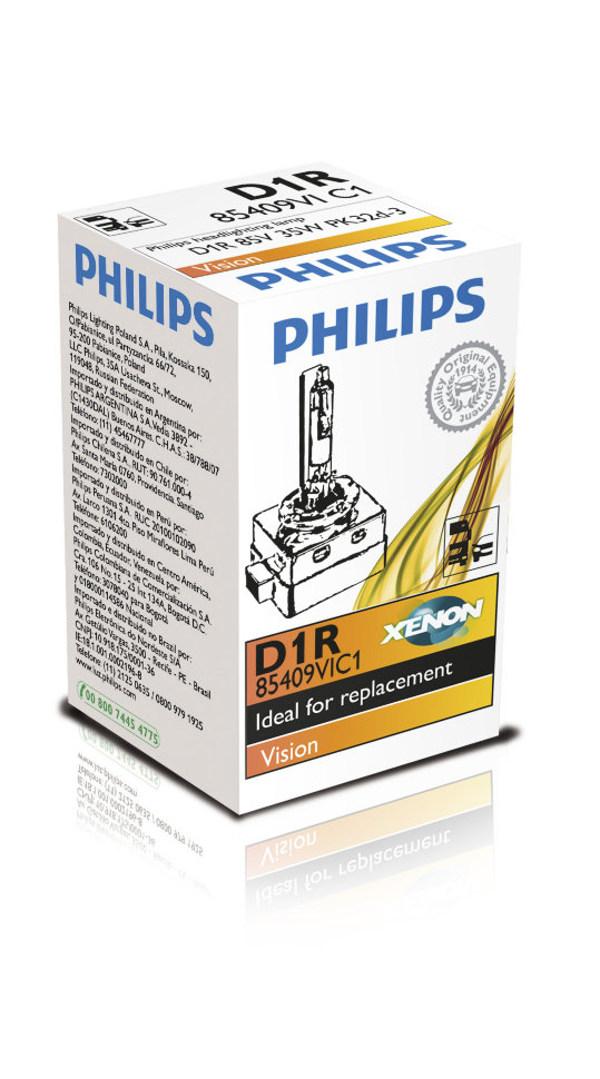 Штатная ксеноновая лампа Philips Xenon Vision D1R (85409VIC1) 