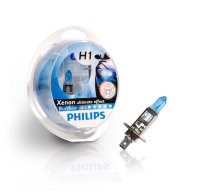 Галогенные автолампы Philips H1 Blue Vision Ultra 4000K (Twin Blister)