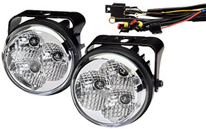 Светодиодные фары дневного света, дневные ходовые огни Hella 2PT 009 599-801 (комплект, круглые)