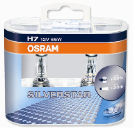 Галогенные автолампы H7 Osram SilverStar (Twin Box)