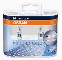 Галогенные автолампы H1 Osram SilverStar (Twin Box)