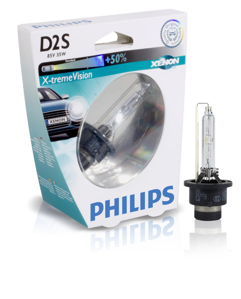 Штатная ксеноновая лампа Philips Xenon XtremeVision D2S Special Paking (85122XVS1)