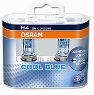 Галогенные автолампы H4 Osram Cool Blue (Twin Box)