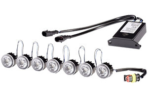 Светодиодные фары дневного света, дневные ходовые огни Hella LEDayFlex 2PT 010 458-841 (комплект из 7х2 светодиодов)