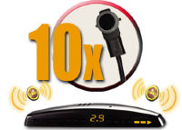 Система контроля слепых зон ParkMaster Plus BS-4661 (внутренних 10 датчиков, дисплей)