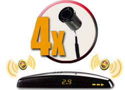 Система контроля слепых зон ParkMaster Plus BS-2251 (внешних 4 датчика, дисплей)