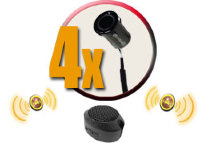 Система контроля слепых зон ParkMaster Plus BS-2254 (внешних 4 датчика, звук)