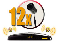 Система контроля слепых зон ParkMaster Plus BS-6651 (внешних 12 датчиков, дисплей)