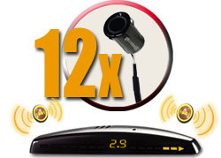 Система контроля слепых зон ParkMaster Plus BS-6651 (внешних 12 датчиков, дисплей)