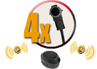 Система контроля слепых зон ParkMaster Plus BS-2264 (внутренние 4 датчика, звук)