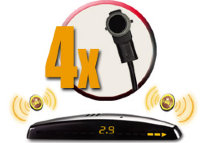 Система контроля слепых зон ParkMaster Plus BS-2261 (внутренних 4 датчика, дисплей)