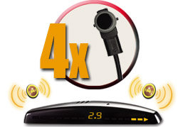 Система контроля слепых зон ParkMaster Plus BS-2261 (внутренних 4 датчика, дисплей)