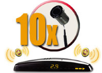 Система контроля слепых зон ParkMaster Plus BS-4651 (внешних 10 датчиков, дисплей)