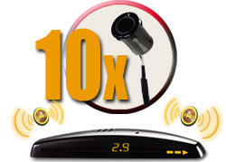 Система контроля слепых зон ParkMaster Plus BS-4651 (внешних 10 датчиков, дисплей)