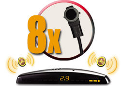 Система контроля слепых зон ParkMaster Plus BS-6261 (внутренних 8 датчиков, дисплей)