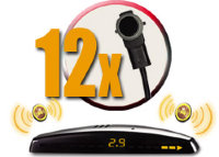 Система контроля слепых зон ParkMaster Plus BS-6661 (внутренних 12 датчиков, дисплей)